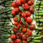 Parmesan Roasted Asparagus with Tomatoes & Balsamic
