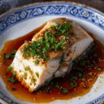 Poached Fish with Soy Glaze