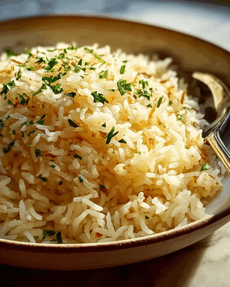 Rich and Savory Golden Onion Butter Rice