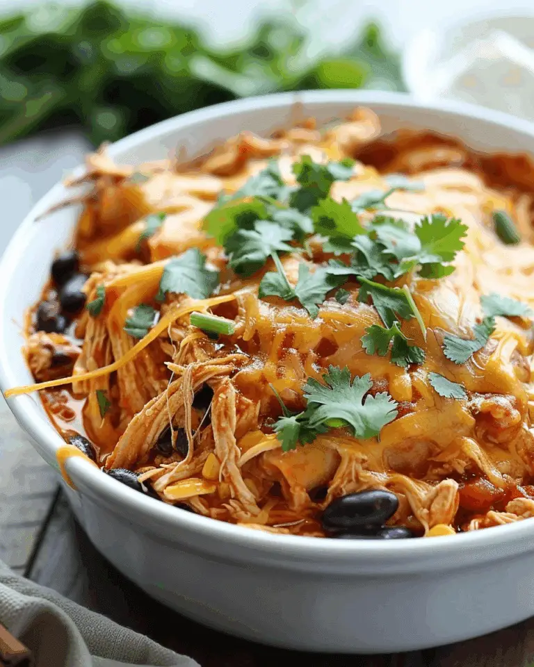 Slow Cooker Chicken Enchilada Casserole