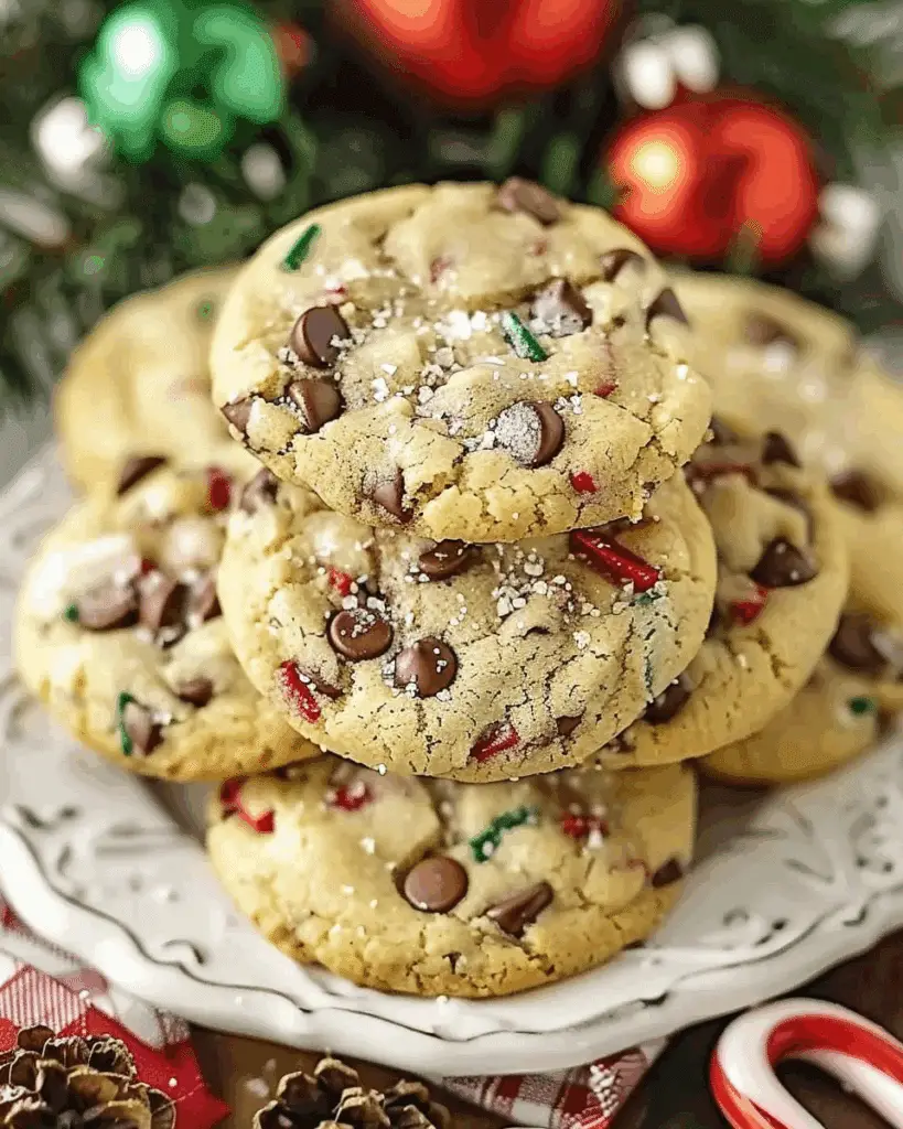 Winter Wonderland Chocolate Chip Christmas Cookies