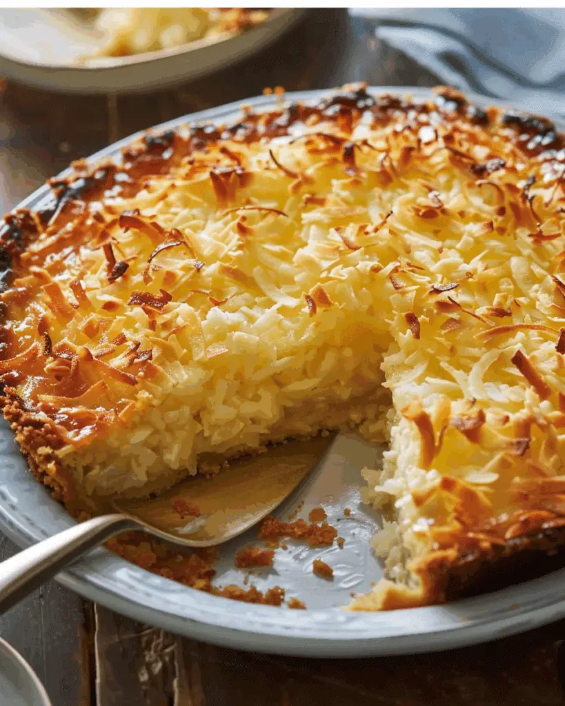 Crustless Coconut Pie
