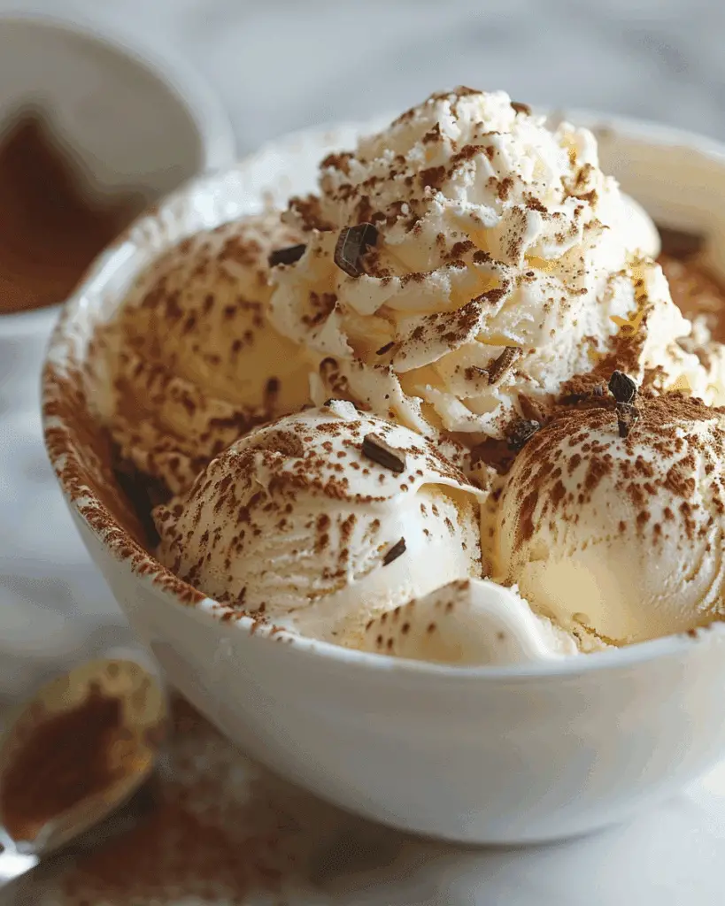 Decadent Tiramisu Ice Cream Delight