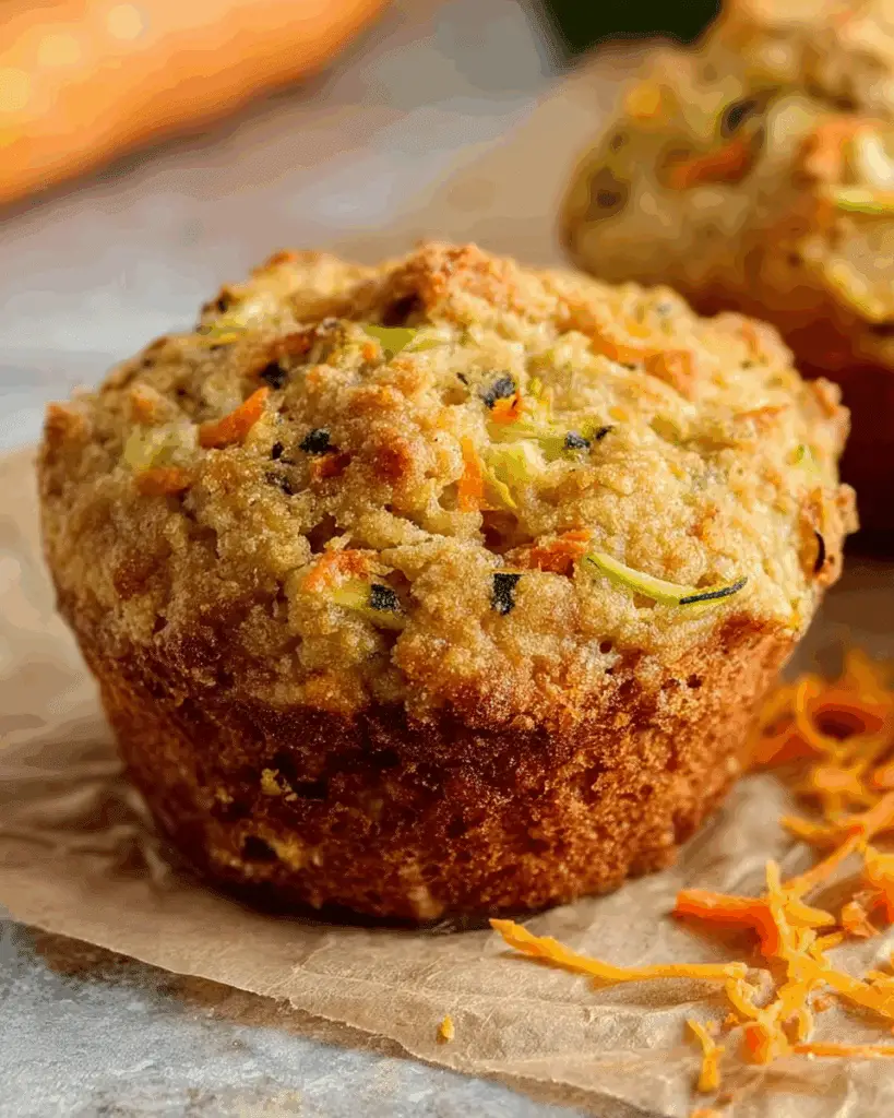 Carrot Cake Zucchini Muffins