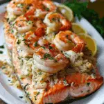 Crab & Shrimp Stuffed Salmon