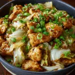 Flavorful Chinese Chicken and Cabbage Stir-Fry with a Savory Soy Sauce Glaze