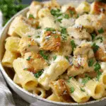Creamy Garlic Parmesan Chicken Rigatoni
