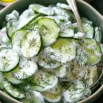 Creamy Cucumber Salad with Greek Yogurt Dressing