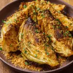 Miso Butter Roasted Cabbage Wedges