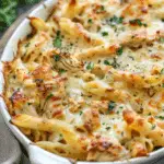 Cajun Cream Cheese Chicken Pasta Bake