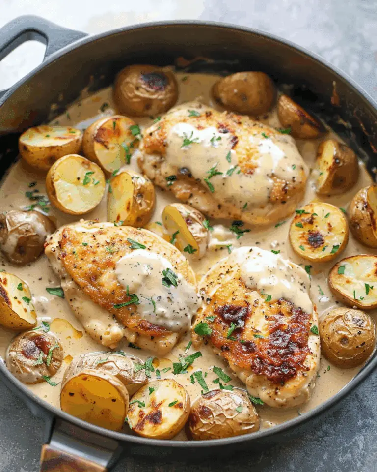 Chicken and Potatoes with Dijon Cream Sauce