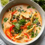 Dumpling Thai Curry Soup