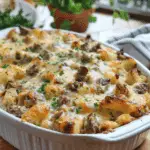 Philly Cheesesteak Casserole