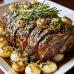 Slow Roasted Boneless Leg of Lamb