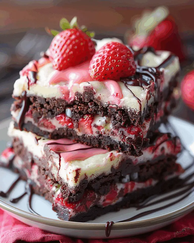 Strawberry Shortcake Brownies