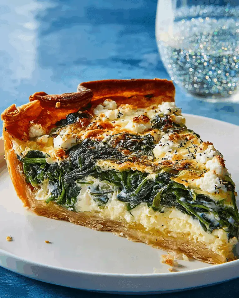 Spinach & Feta Quiche with Sweet Potato Crust