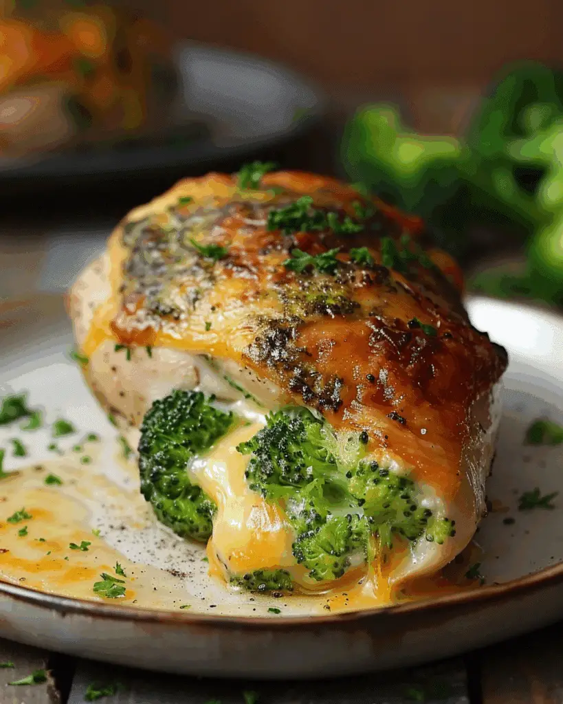 Broccoli Cheese Stuffed Chicken