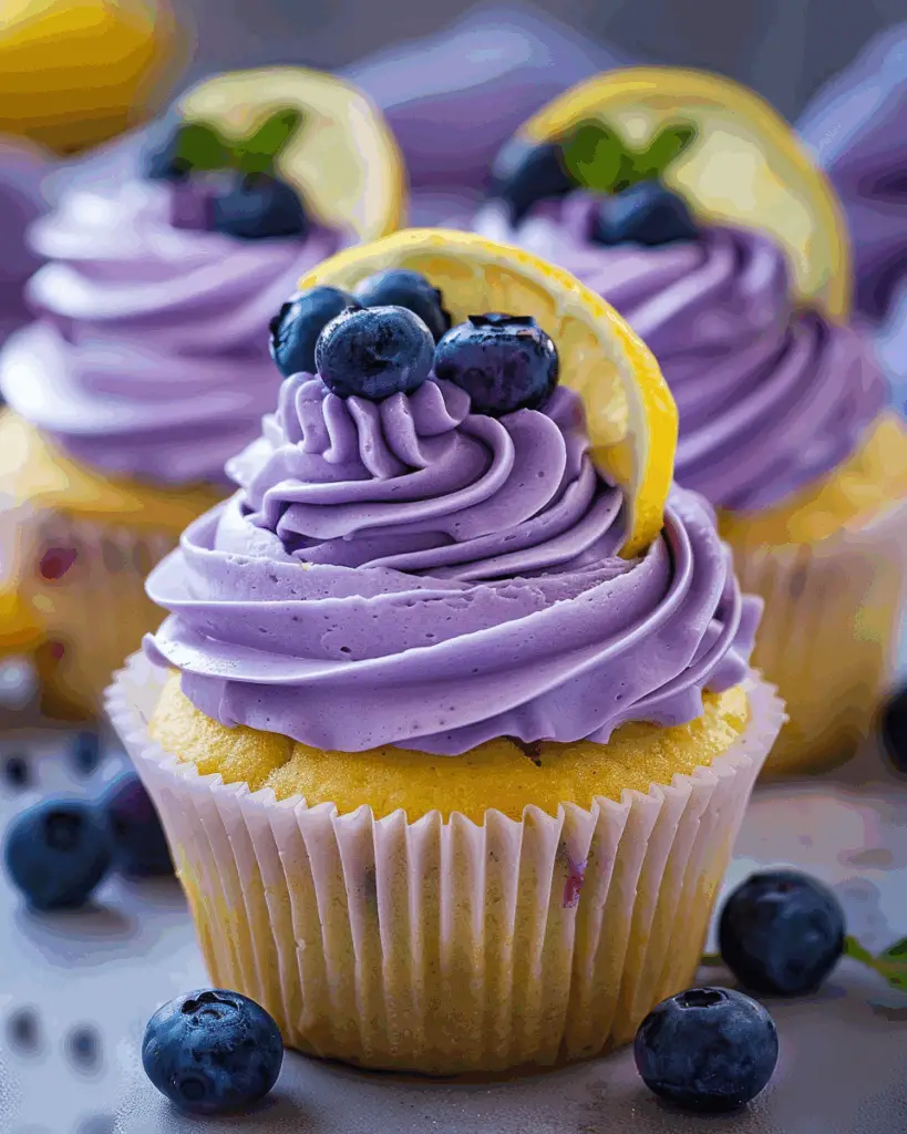 Blueberry Lemonade Cupcakes