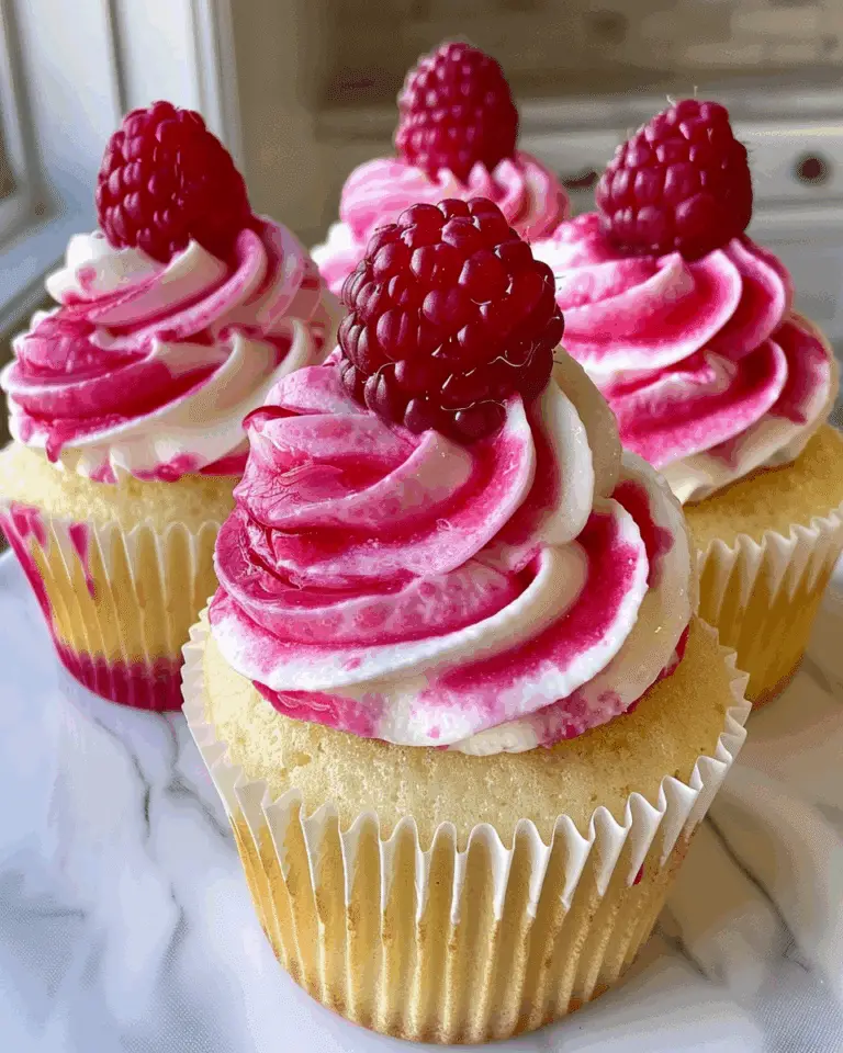 Raspberry Swirl Cupcakes