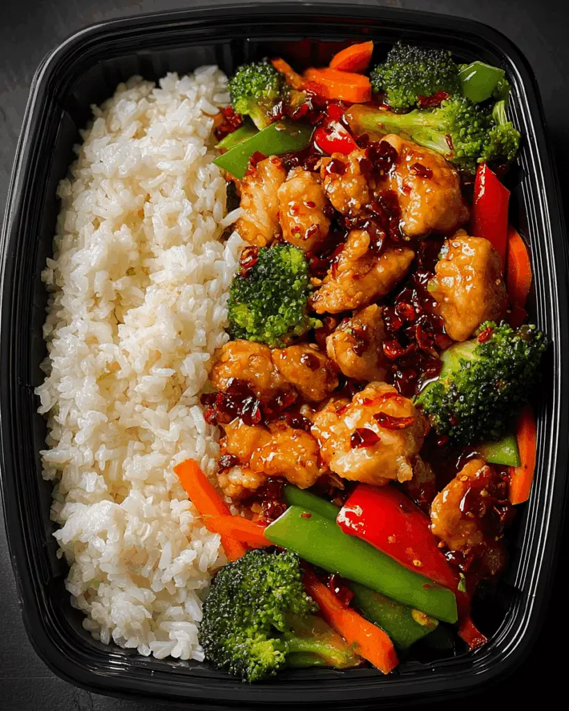 Spicy Garlic Chicken Stir-Fry Bowl with Jasmine Rice
