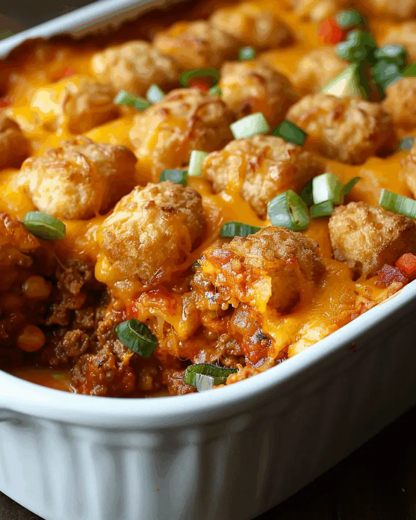 Taco Tater Tot Casserole