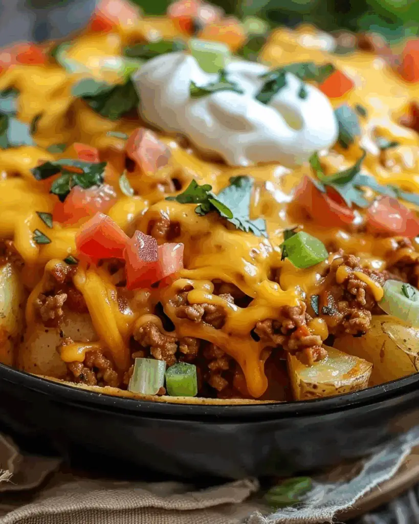 Cheesy Taco Potatoes