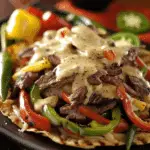 Queso Steak Fajita Stack