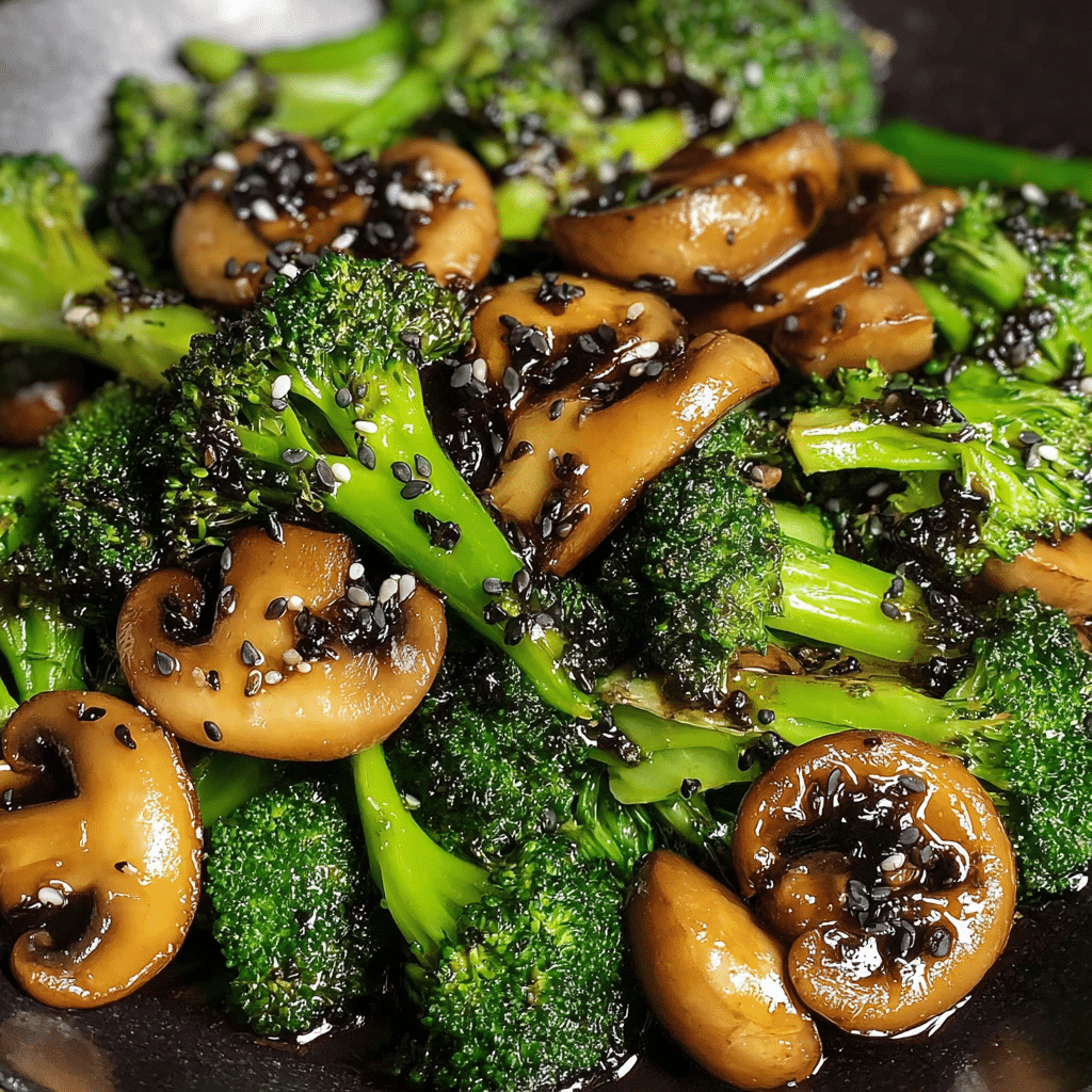 Speedy & Savory Broccoli and Mushroom Stir-Fry Recipe - Recipe Image
