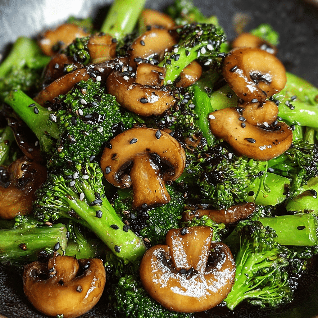 Speedy & Savory Broccoli and Mushroom Stir-Fry Recipe - Recipe Image