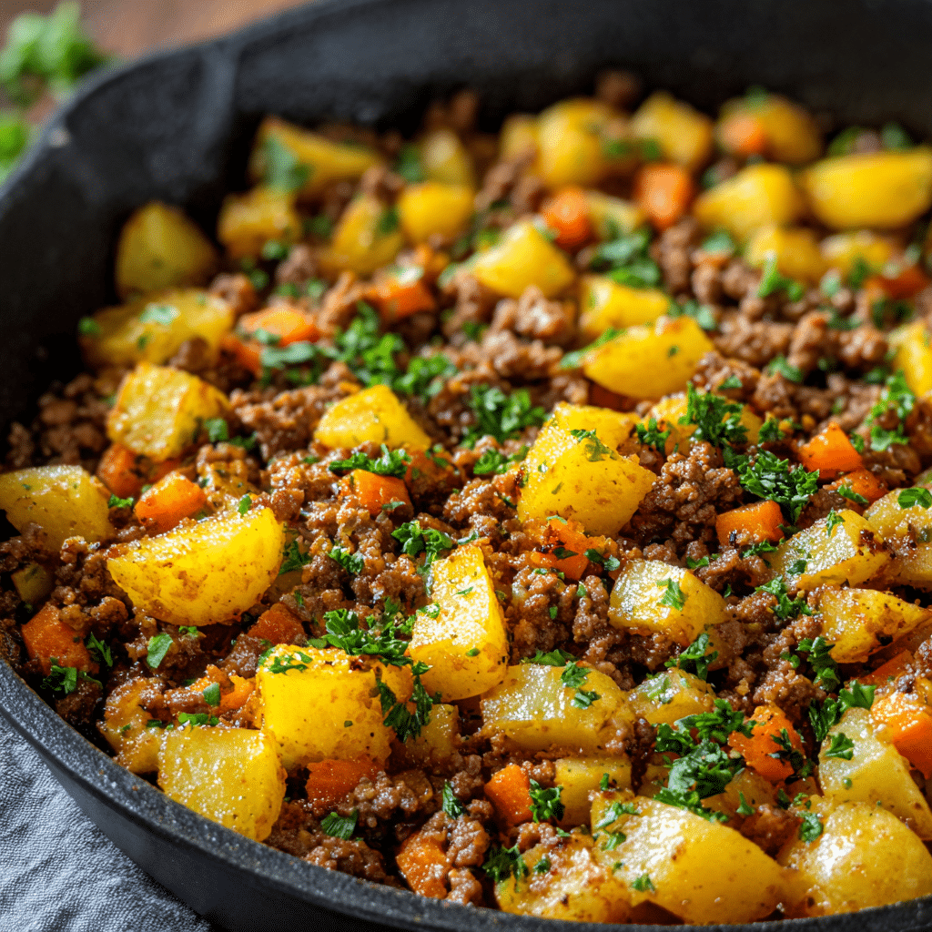 Ground Beef and Potatoes Recipe - Recipe Image
