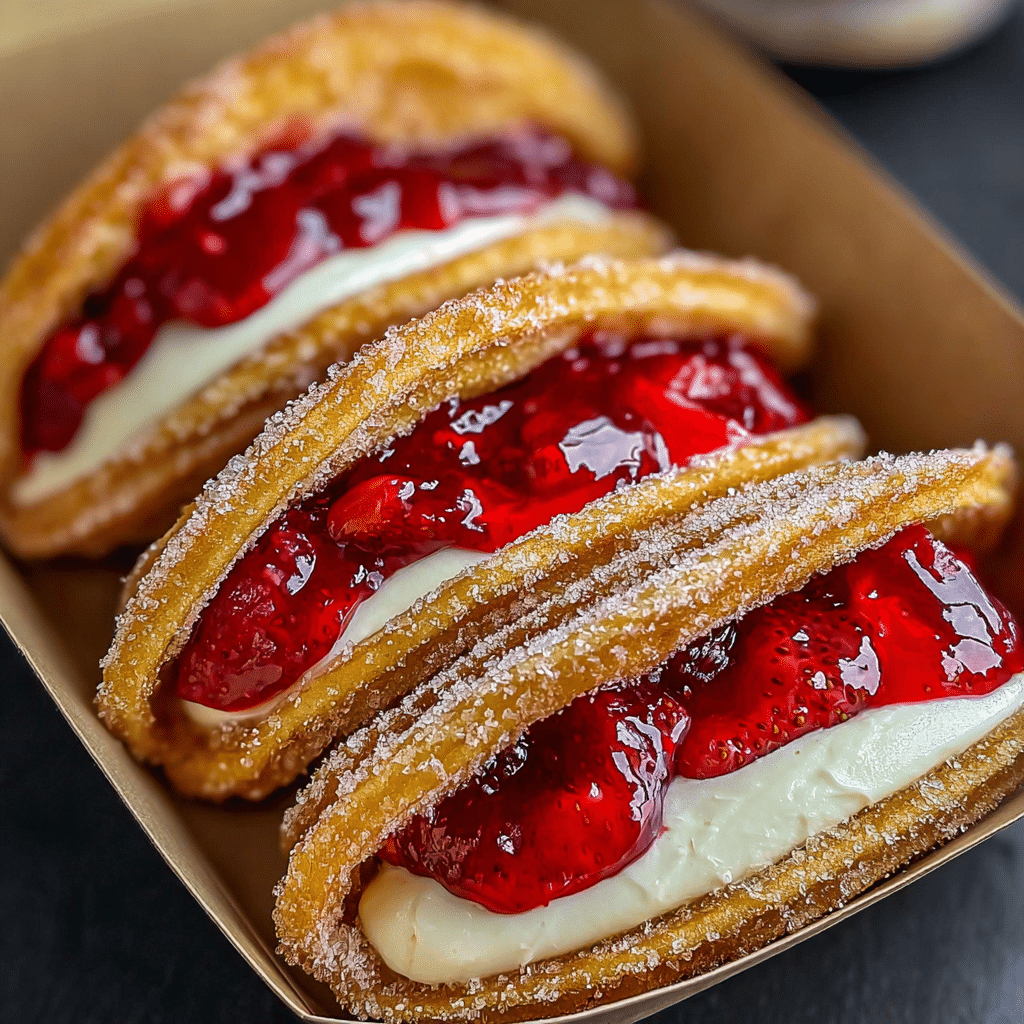 Strawberry Cheesecake Dessert Tacos Recipe - Recipe Image