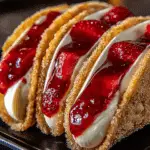 Strawberry Cheesecake Dessert Tacos Recipe