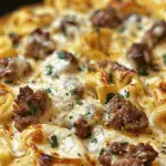 Cheesesteak Tortellini in Rich Provolone Sauce