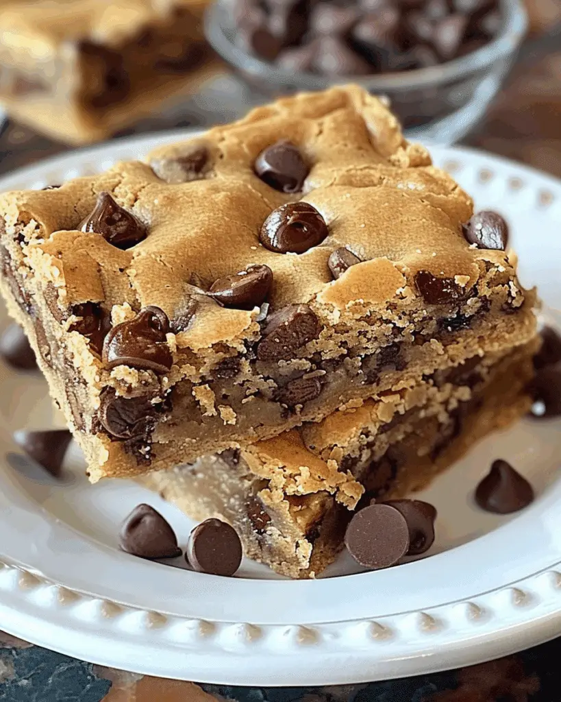 Lazy Chocolate Chip Cookie Bars