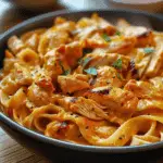 One-Pot Spicy Chicken Linguine in Creamy Sauce