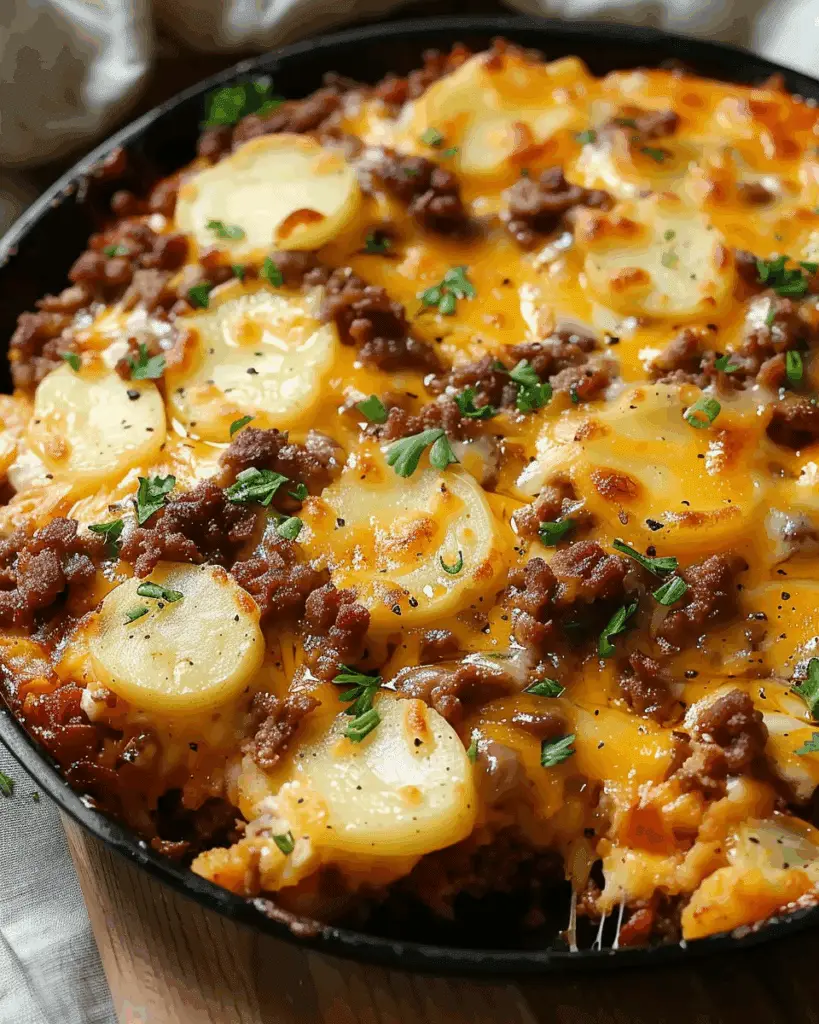 Ground Beef and Potatoes Casserole