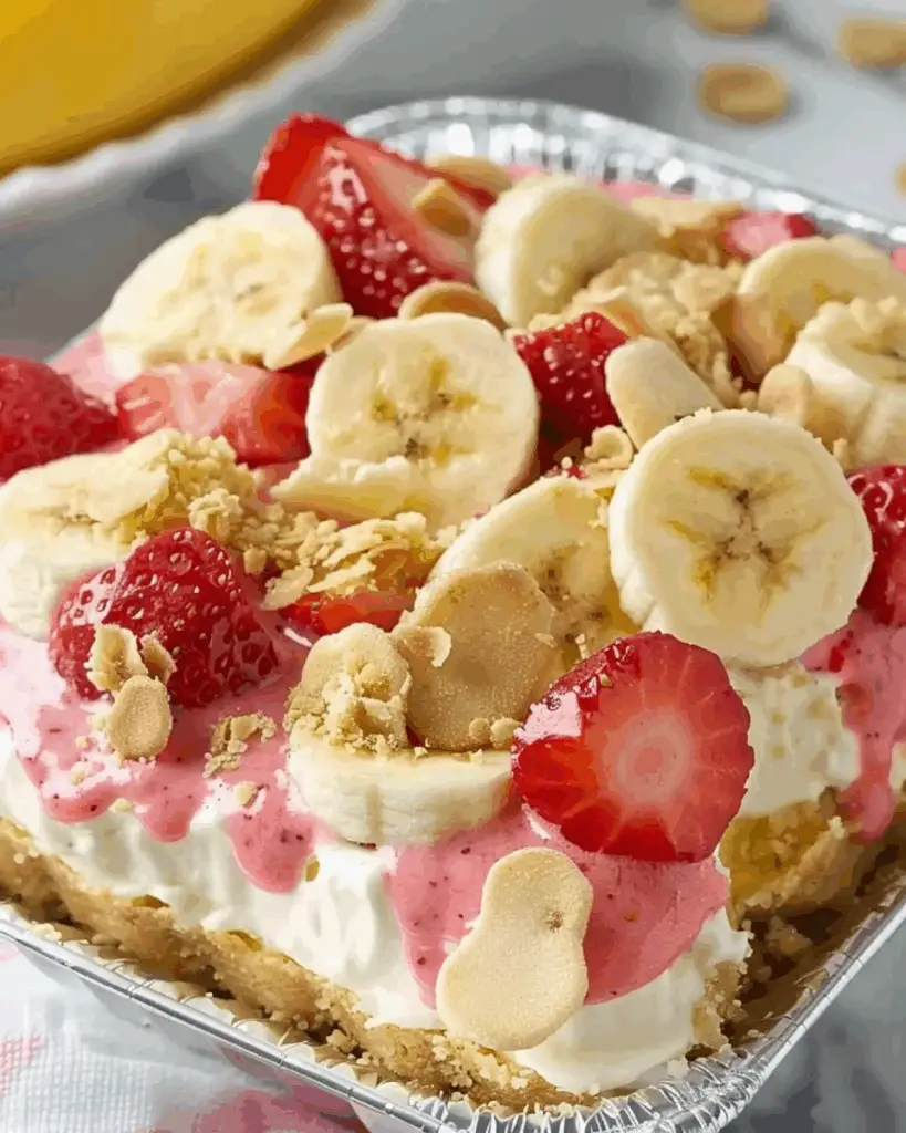 Strawberry Cheesecake Banana Pudding
