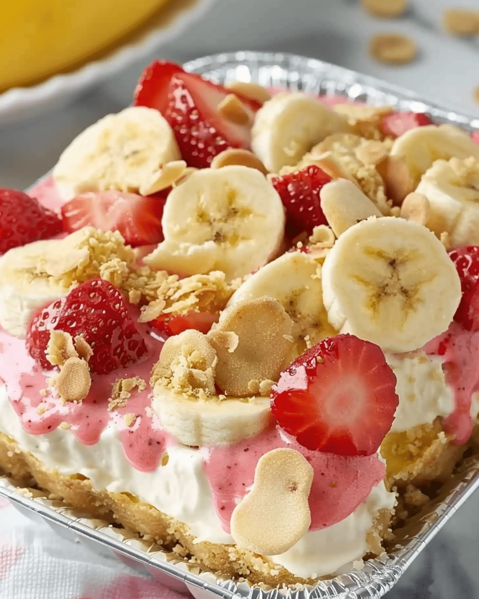 Strawberry Cheesecake Banana Pudding