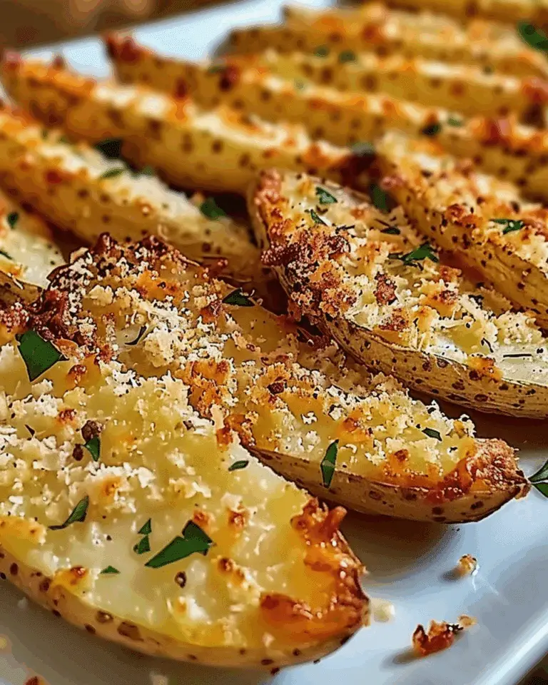 Easy Baked Garlic Parmesan Potato Wedges