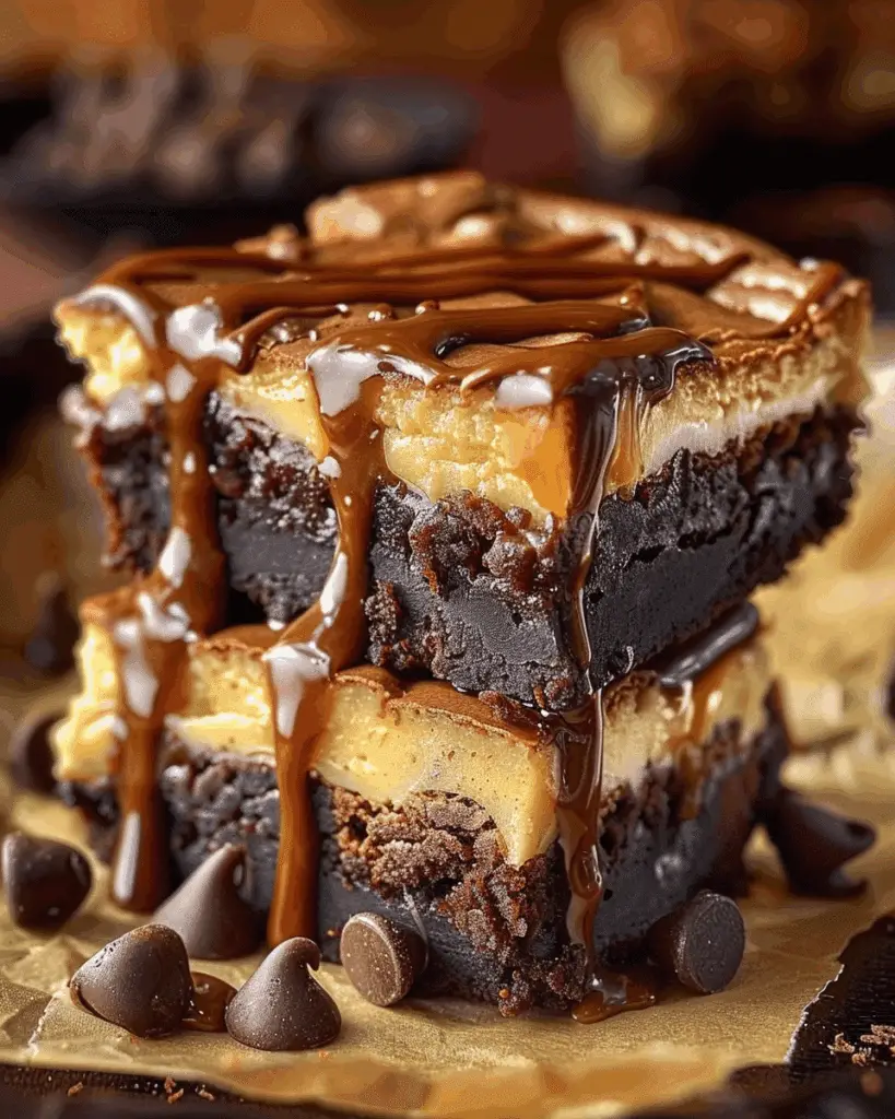 Milky Way Caramel Cheesecake Brownies