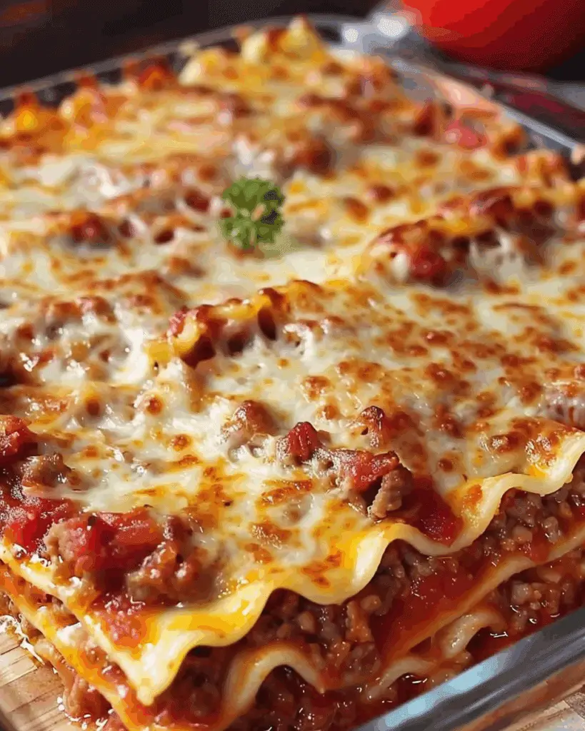 Easy Lazy Lasagna (4 Ingredients)