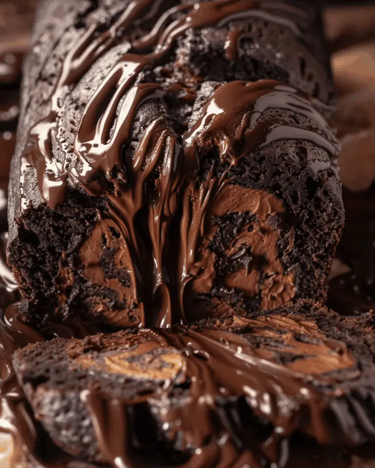 Hot Fudge Brownie Bread