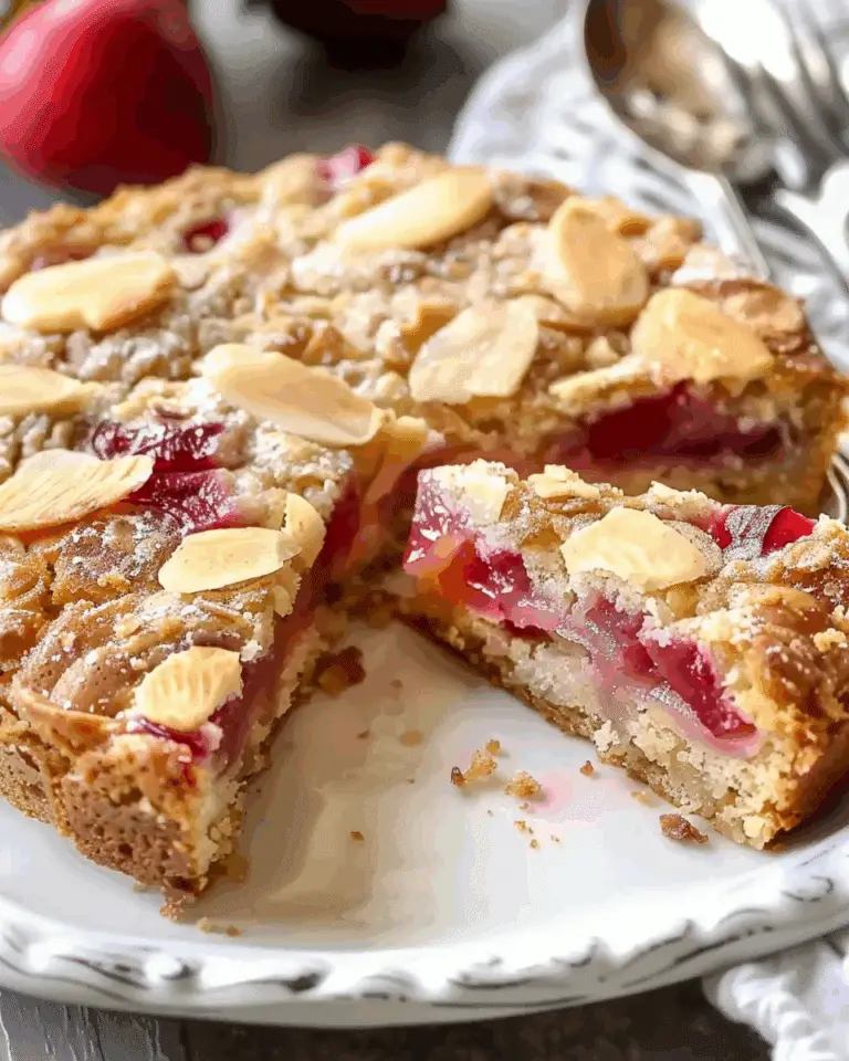 Best Almond Rhubarb Cake Delight