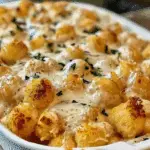 Best Chicken Alfredo Tater Tot Casserole Recipe