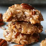 No-Bake Coconut Pecan Praline Cookies