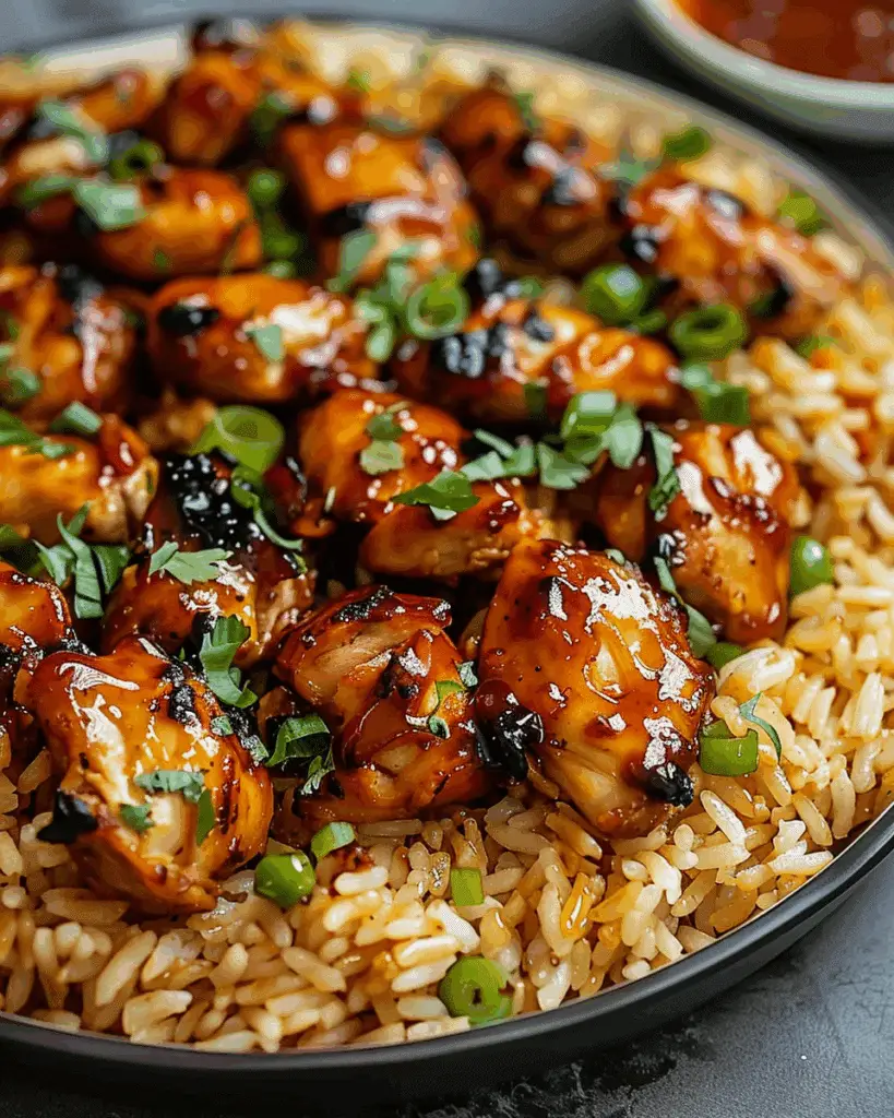 Honey BBQ Chicken Rice