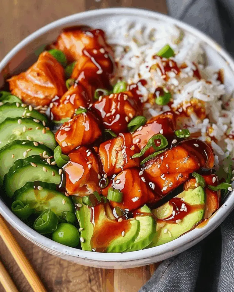 Honey Sriracha Salmon Bowls: A Sweet and Spicy Delight
