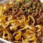 Mongolian Ground Beef Noodles Recipe