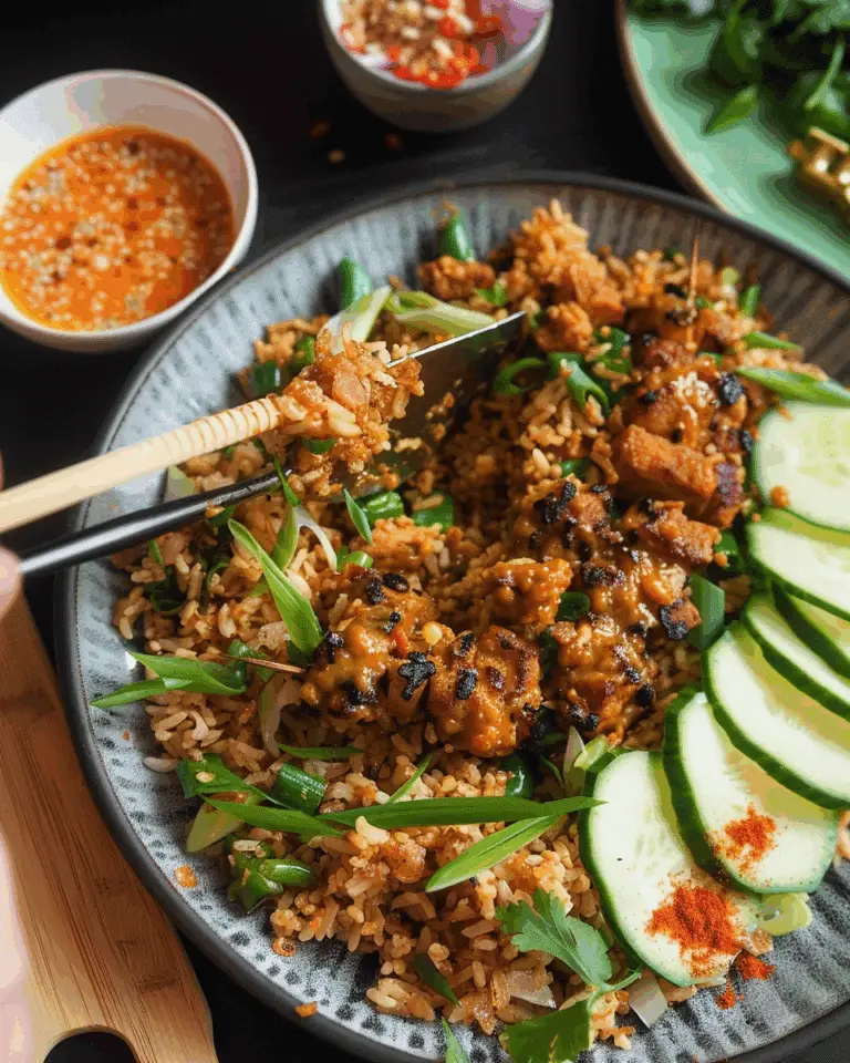 Satay Crispy Rice Salad