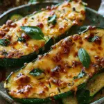 Tender Cheesy Zucchini Steaks